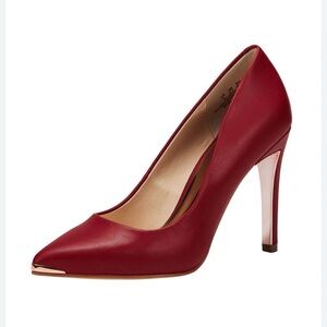 JENN ARDOR Women Pointed Toe Stiletto Heel Pumps Size 8 in Red